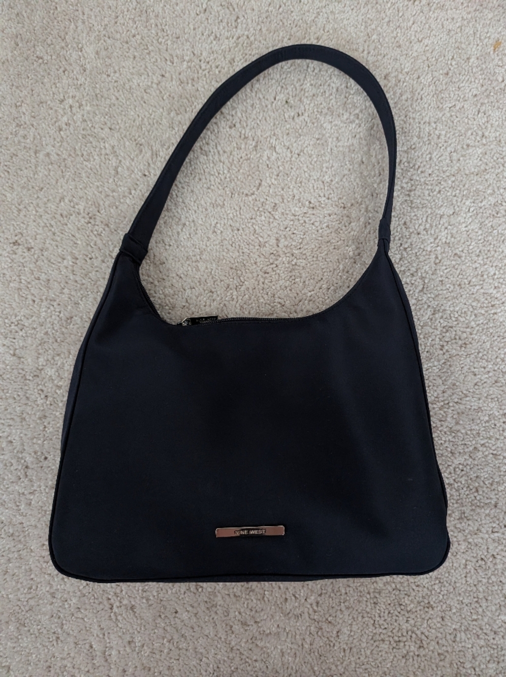Sleek Navy Blue Shoulder Bag